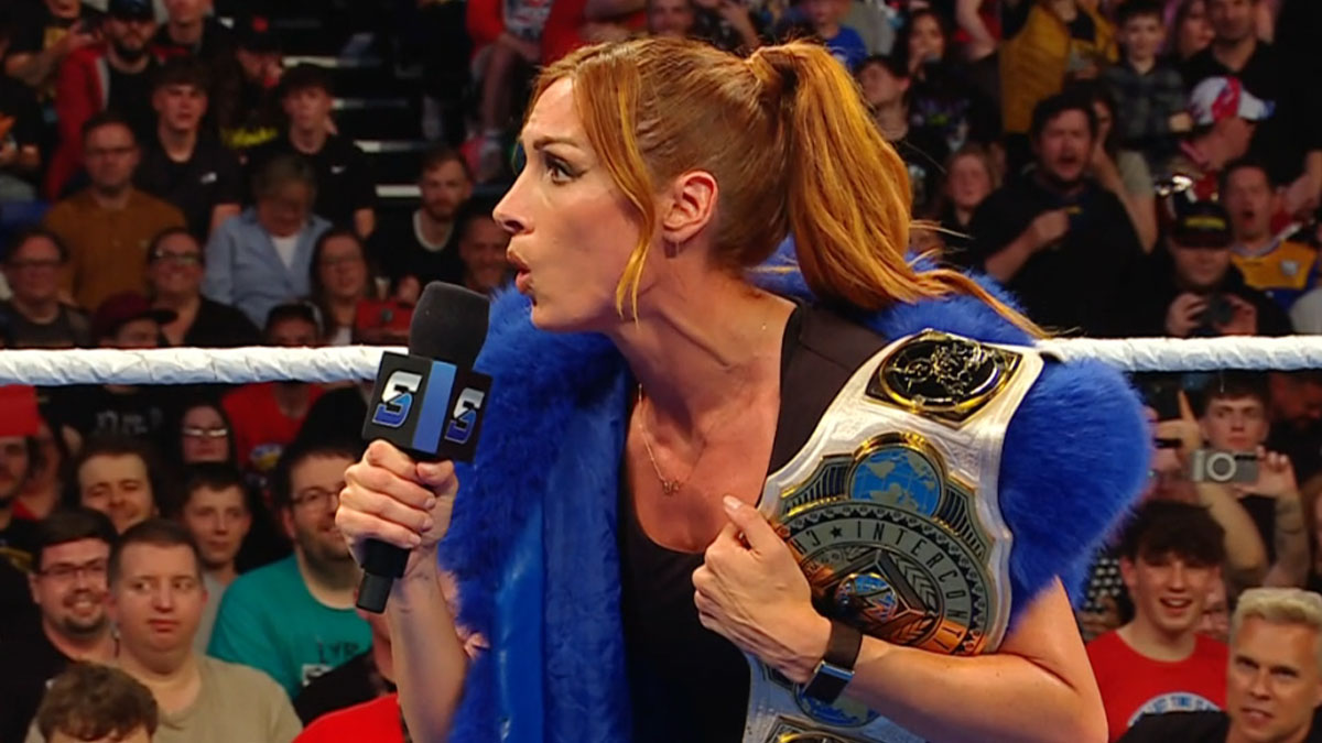 Becky Lynch Breaks Character During SmackDown In Dublin